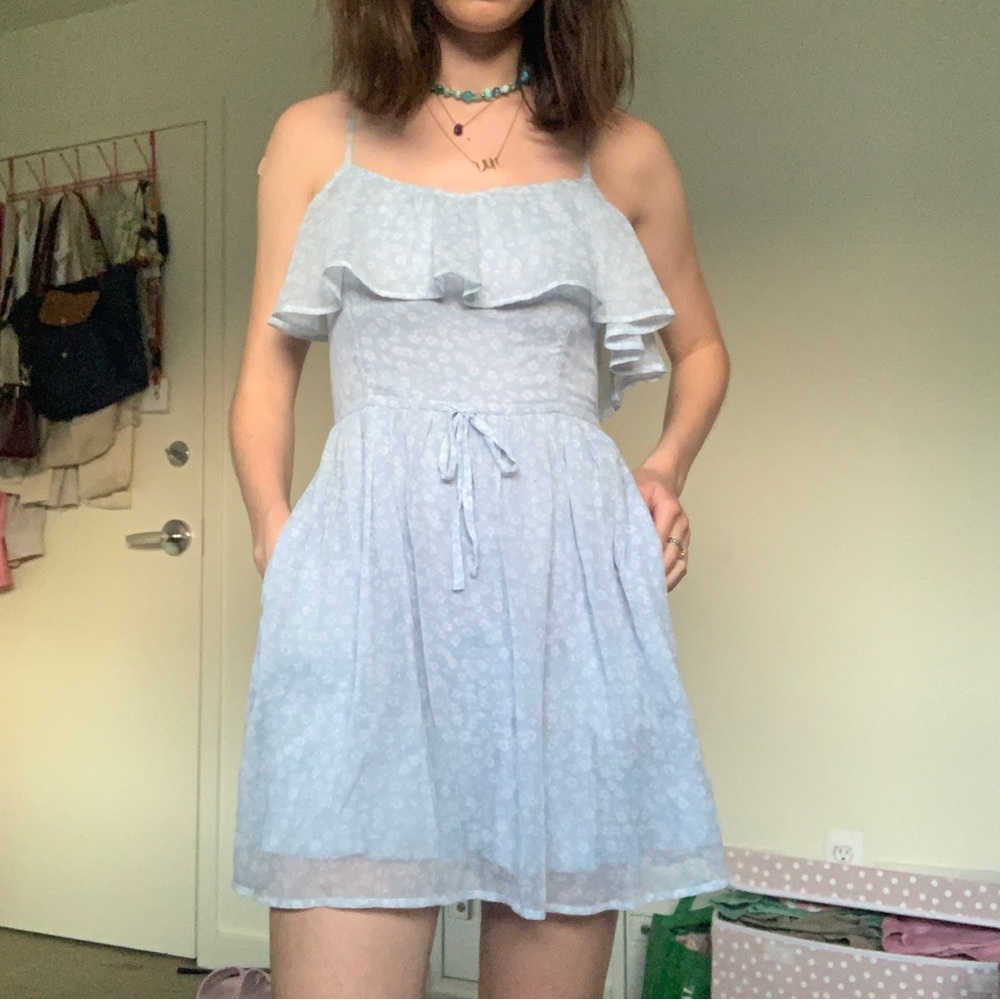 Blue and white Abercrombie and Fitch sundress